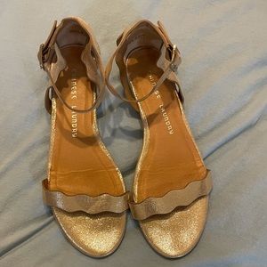 Gold Shimmer Sandals